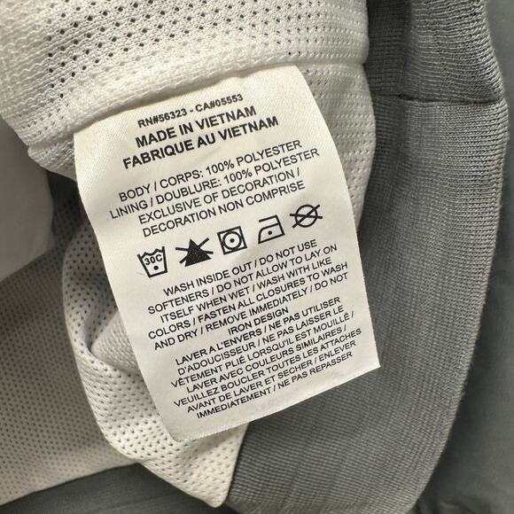 Nike Windrunner Jacket Mens XL Hooded Full Zip Gray White SUSTAINABLE NEW $100 - Picture 7 of 10